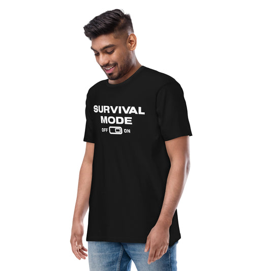 "SURVIVAL MODE - FATHER" - Men’s premium heavyweight tee