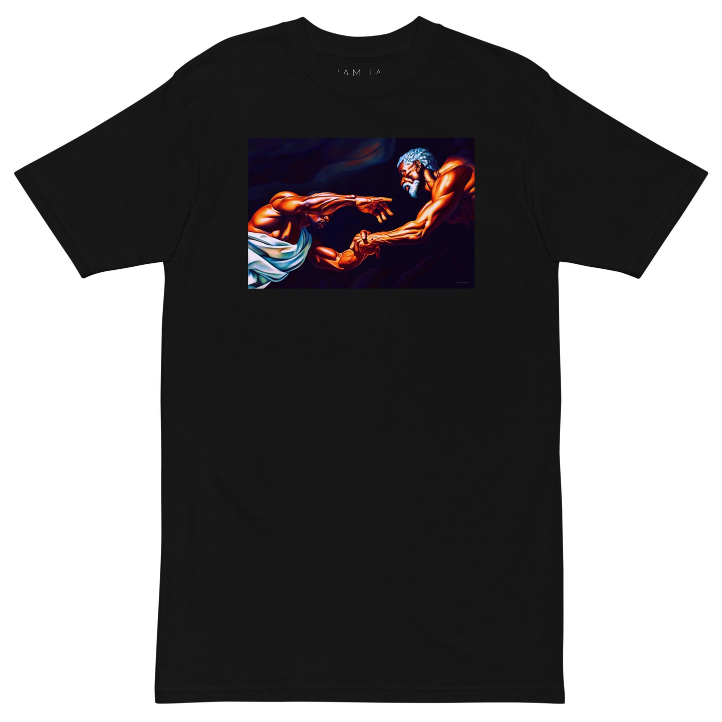 "CREATION OF GOD'S SON - FATHER" - Men’s premium heavyweight tee