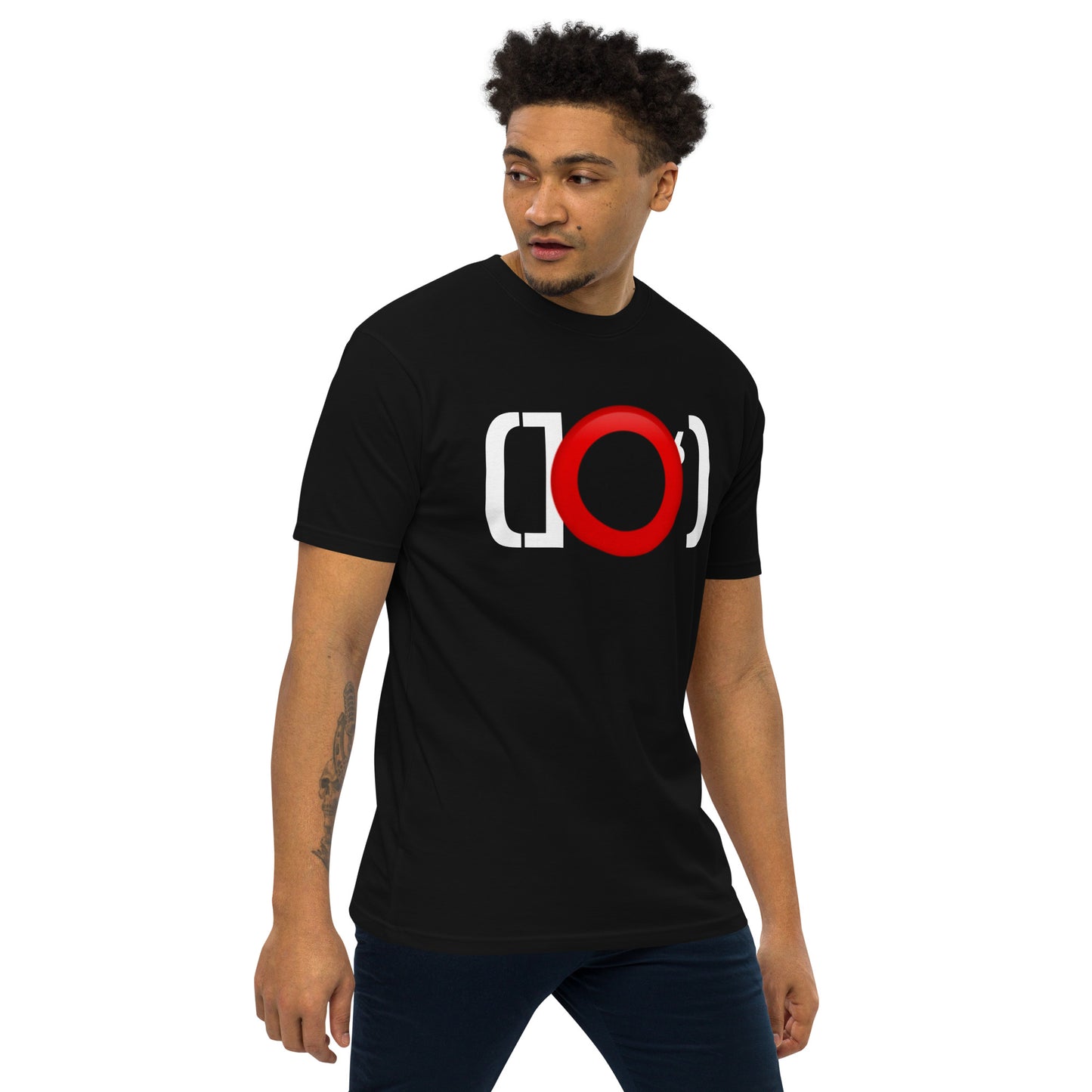 "(]⭕️') - Men’s premium heavyweight tee