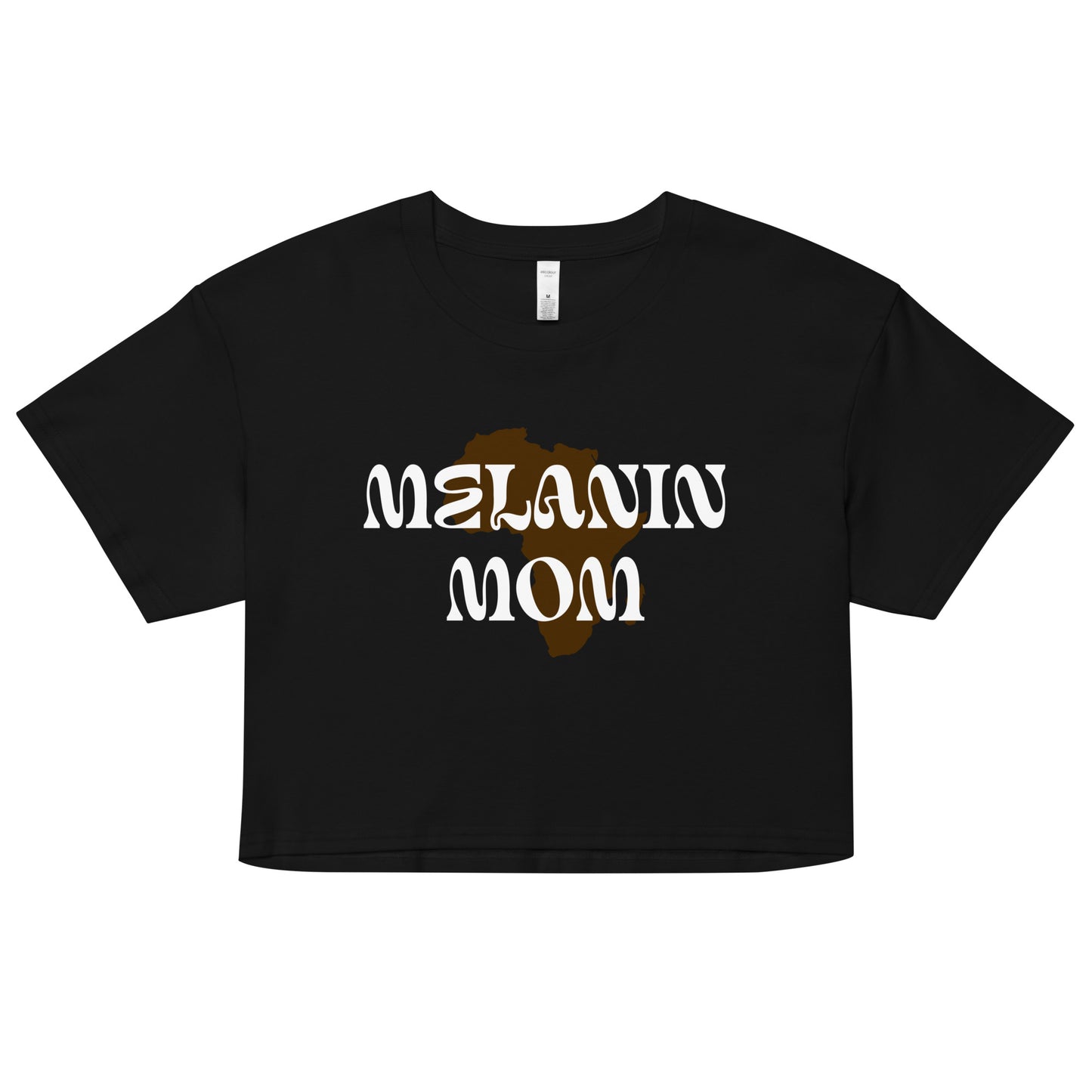 "MELANIN MOM" Wavy - Women’s crop top