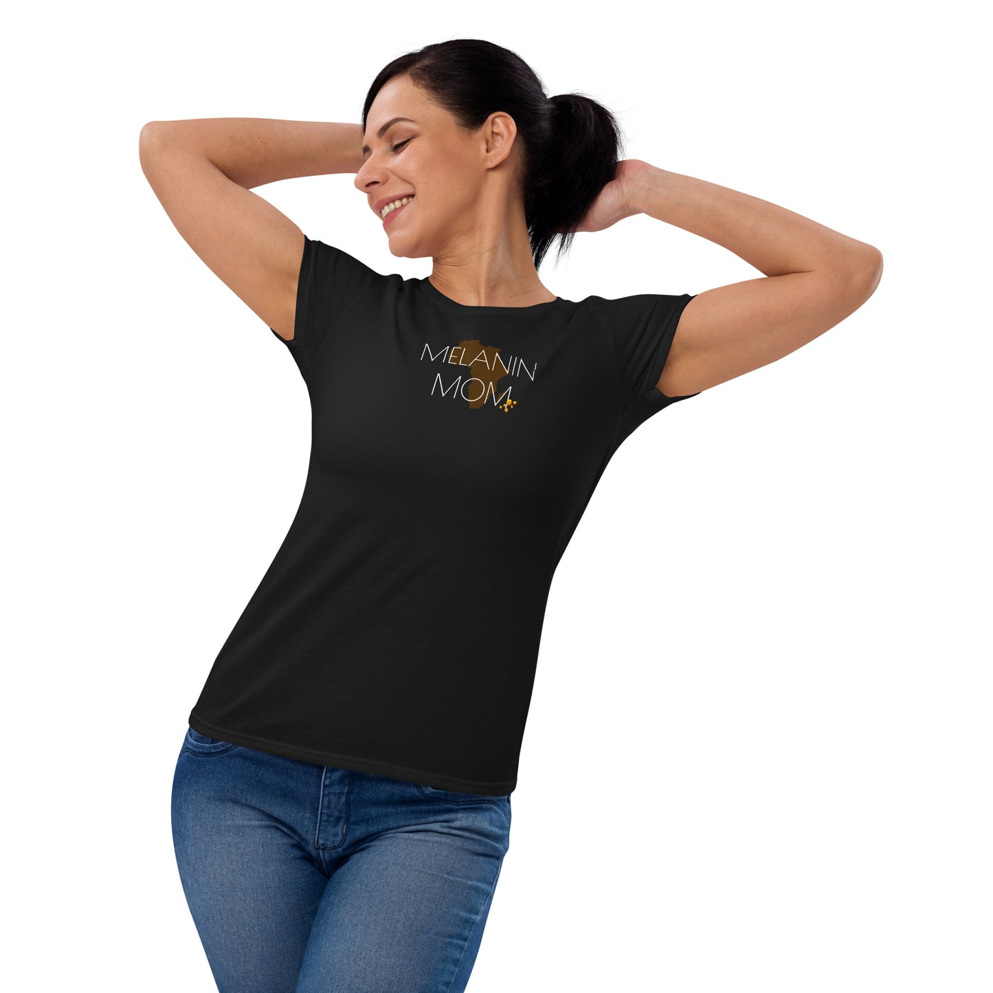 "MELANIN MOM 2" - Women's short sleeve t-shirt