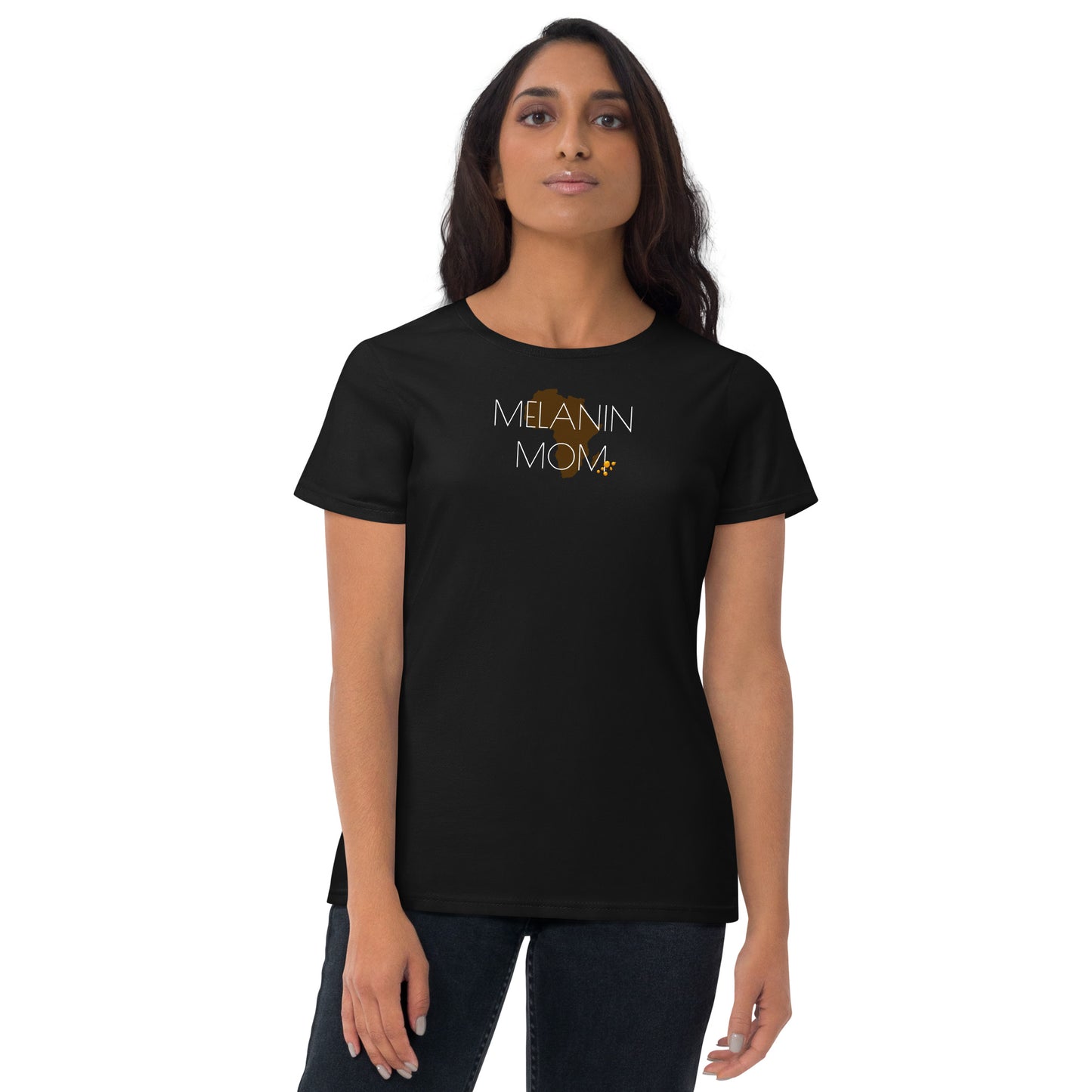 "MELANIN MOM 2" - Women's short sleeve t-shirt