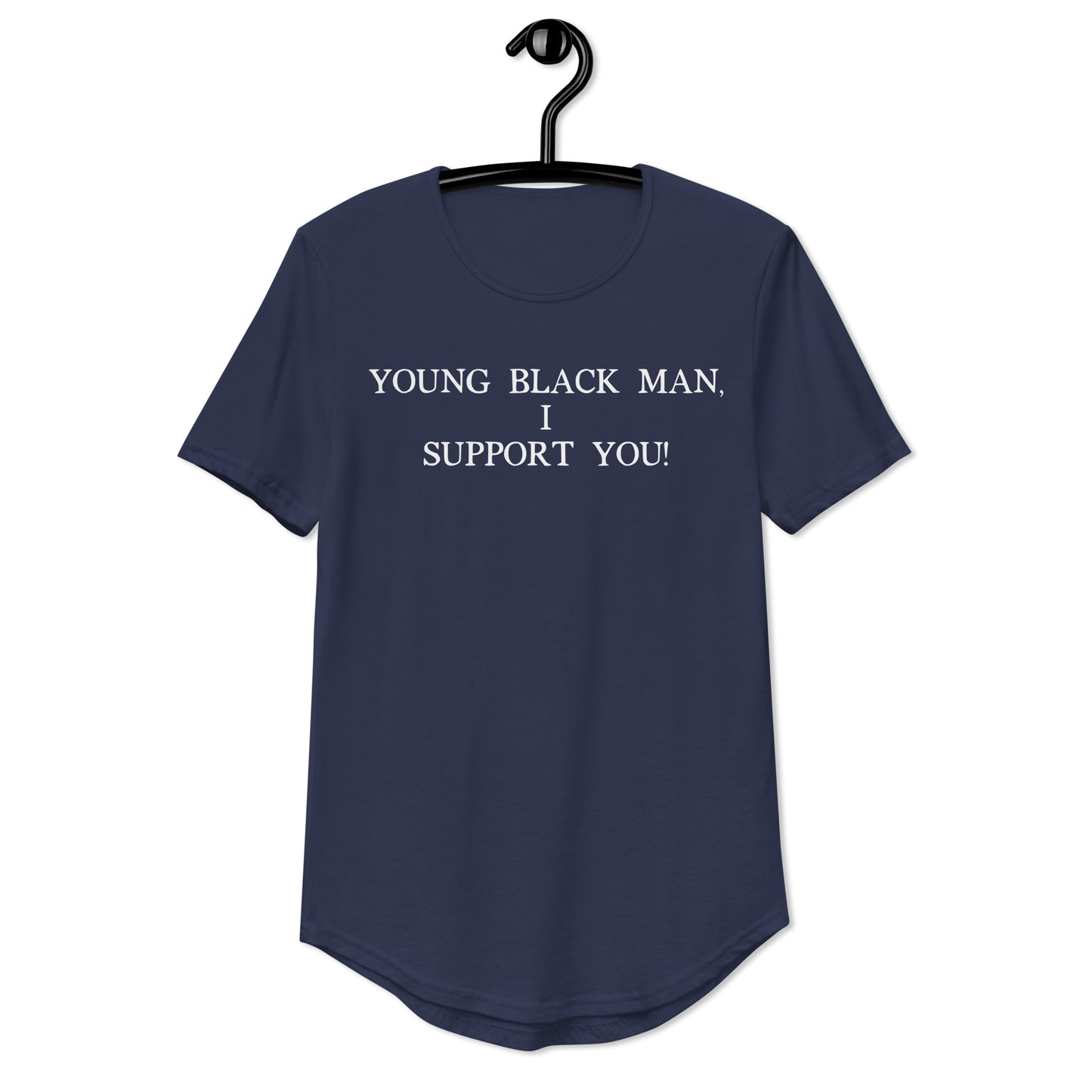 "YBM" - Men's Curved Hem T-Shirt