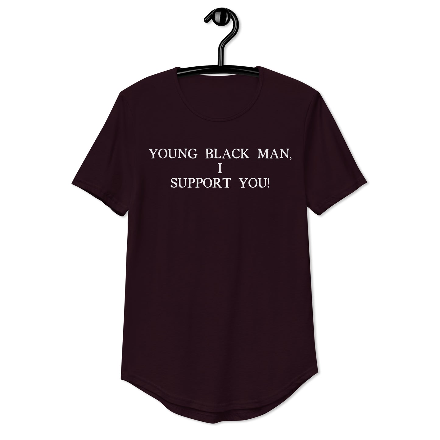 "YBM" - Men's Curved Hem T-Shirt