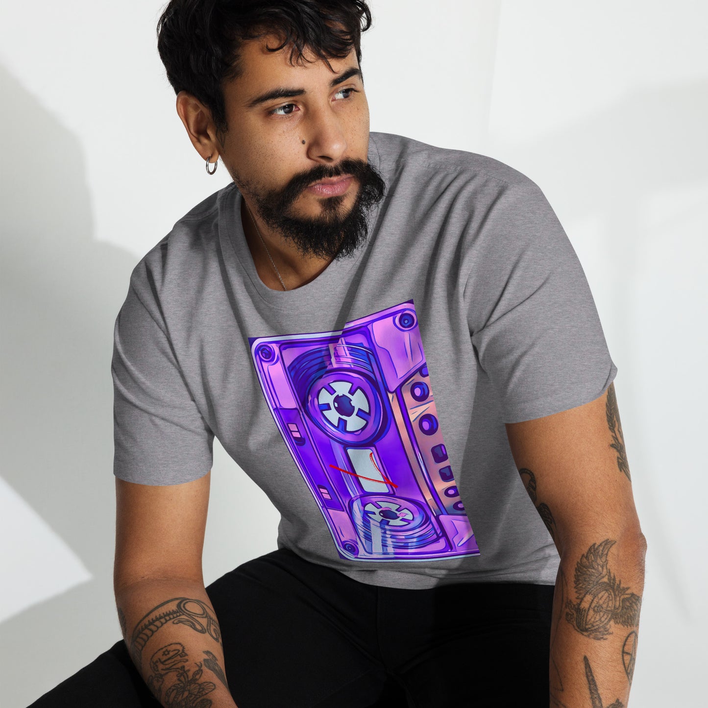 "POPPED IN" - The L Series - 1 - Men’s premium heavyweight tee